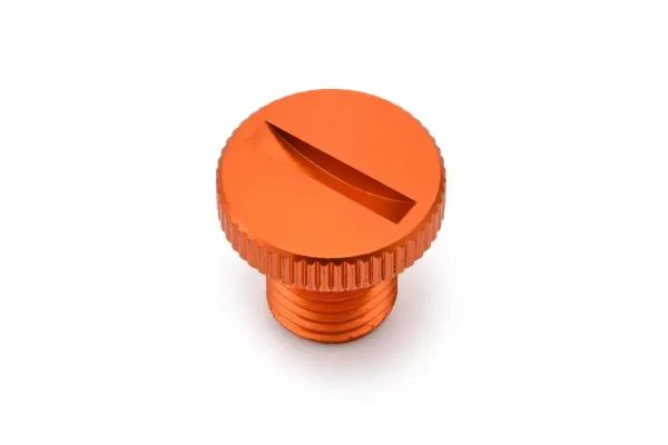 Mirror Plug Bolts – 17 MM X 11 MM SLOTTED HEAD - Orange right mirror plug bolt