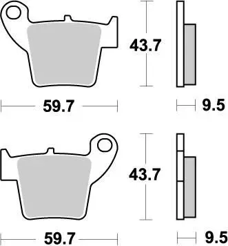 Brake Pads – Rear 21 Compound