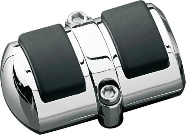 Kuryakyn COVER BRAKE PEDAL/HEEL SHIFT PAD - CHROME/RUBBER