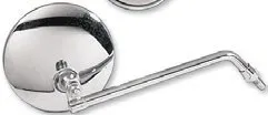 Round Honda Cb-Style Universal Mirrors – 8 mm thread; GLASS SIZE: 10 cm (4”); STEM LENGTH: 20,5 cm (8”)