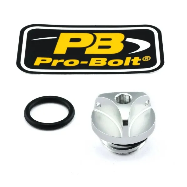 Aluminum Oil Filler Caps – Silver