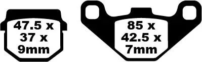 Brake Pads and Shoes – Race Sintered “Mxs” Brake Pads - Front Pad or Shoe