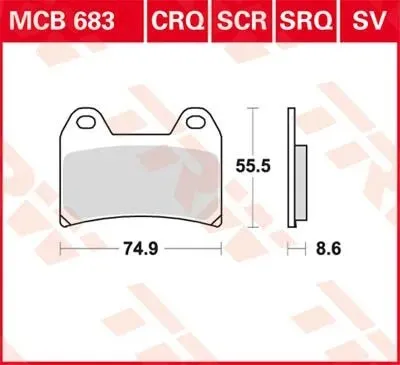 Disc Brake Pads – Mcb 683