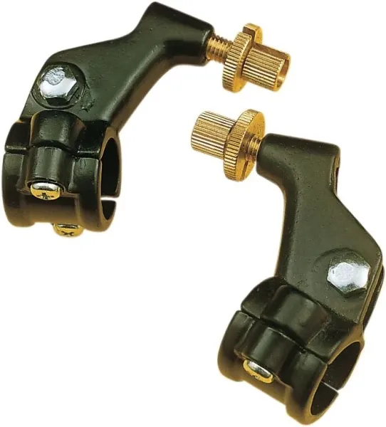 Two-Piece Black Lever Holders – Without Mirror Holes - Right