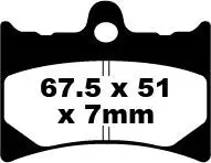 Brake Pads and Shoes – Alfer - 250 Gr/Enduro 88-; Front Compound Type: Organic
