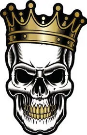 License Plate Stickers – King - 45,4 mm x 70 mm (1,78” x 2,75”)