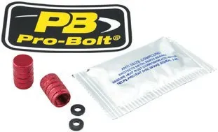 Pro Bolt CAP VALVE STEM RED