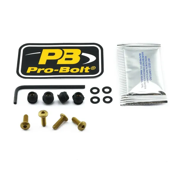 Pro Bolt Aluminum Windshield Bolt Kits – Gold