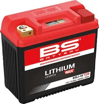 High Performance Lithium Max Batteries – Y50-N18L-A/A2/A3/AT, YB18L-A, YTX20L, YTX20HL, YTX24HL; Power (Wh): 180; Capacity AH (10-HR): 15; Cca: 750; Length (MM): 175; Width (MM): 87; Height (MM): 155; Approx. Weight (KG): 2,7; Terminal Configuration: - + 