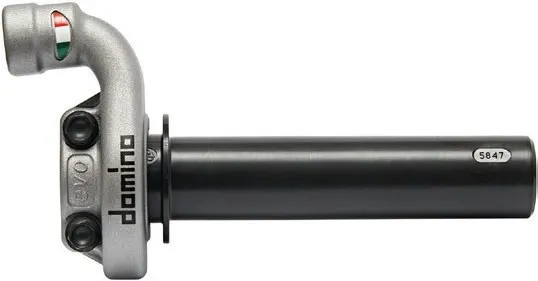 Domino KRK EVO THROTTLE CONTROL NO GRIPS SILVER