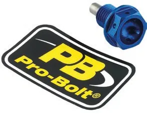 Aluminum/Titanium Magnetic Sump Bolts – Blue