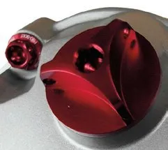 Aluminum Oil Filler Caps – Red